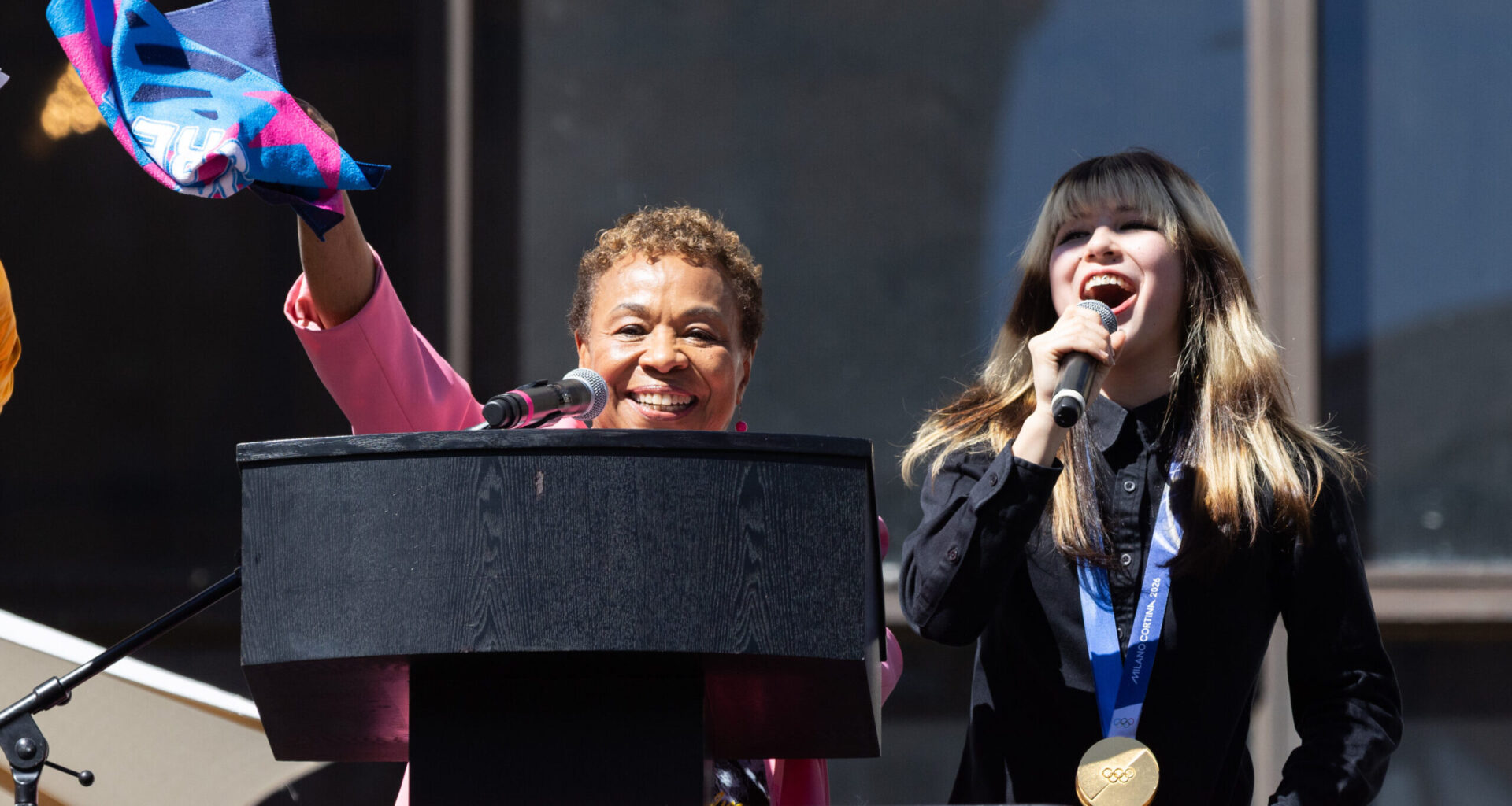 City of Oakland, Mayor Barbara Lee, Kehlani, and more celebrate Olympic gold medalist Alysa Liu at hometown rally