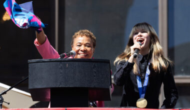 City of Oakland, Mayor Barbara Lee, Kehlani, and more celebrate Olympic gold medalist Alysa Liu at hometown rally
