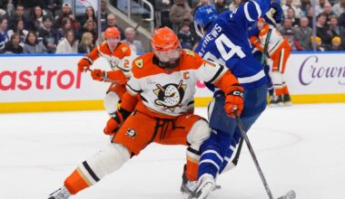 Maple Leafs’ Auston Matthews injured, Ducks’ Radko Gudas ejected after knee-on-knee hit