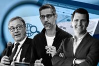 CoStar Group CEO Andy Florance, Google CEO Sundar Pichai and Zillow CEO Jeremy Wacksman