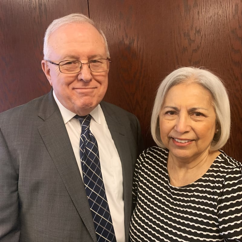Duran Elkins and Alicia Elkins, who will serve as president and matron of the McAllen Texas Temple beginning in September 2026.