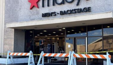 Teen arrested after vehicle crashes into Macy's entrance