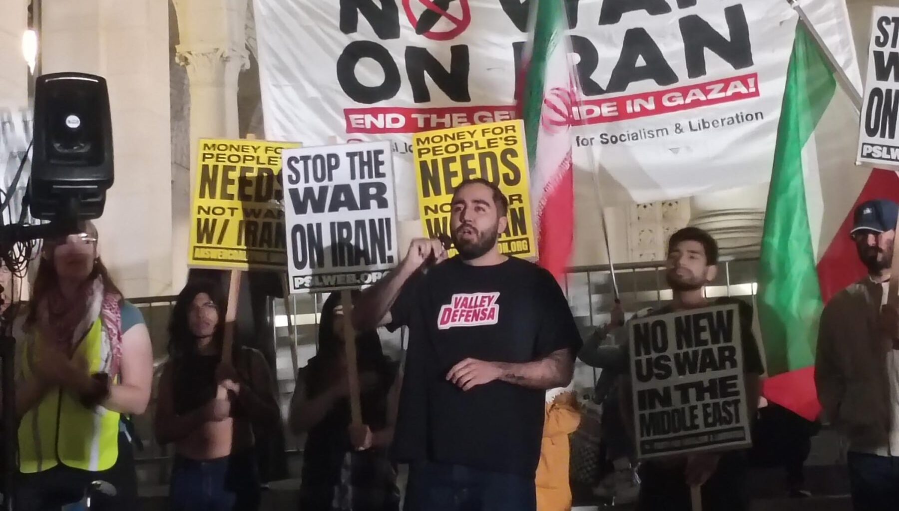 Demonstrators in Los Angeles Rally Against the US-Israeli War with Iran