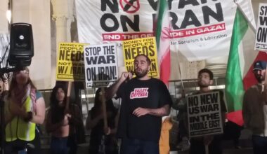Demonstrators in Los Angeles Rally Against the US-Israeli War with Iran