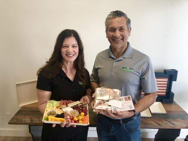 Danette and Rachapol Lamee, who are high school sweethearts, opened the first Graze Craze store in the Fresno area. The store offers a variety of charcuterie boards that are made of fresh dips, premium deli meats and cheeses, vegetables and fruits.