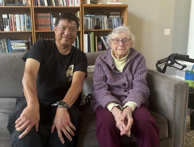 A recent visit to his late mother's long-time friend, Mary Harris, gave Wayne Chan a new perspective. (Courtesy Wayne Chan) 