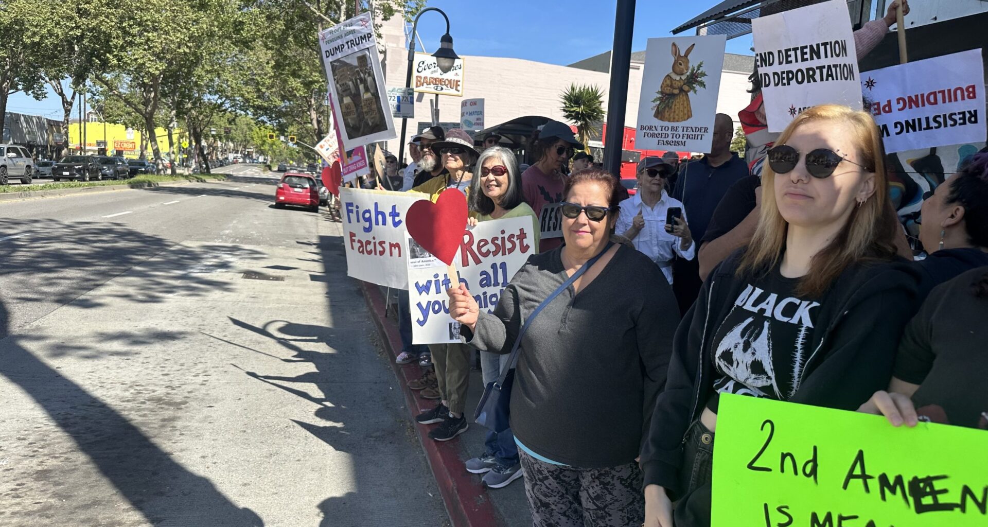 'No Kings' protesters rally and march in Berkeley and Oakland