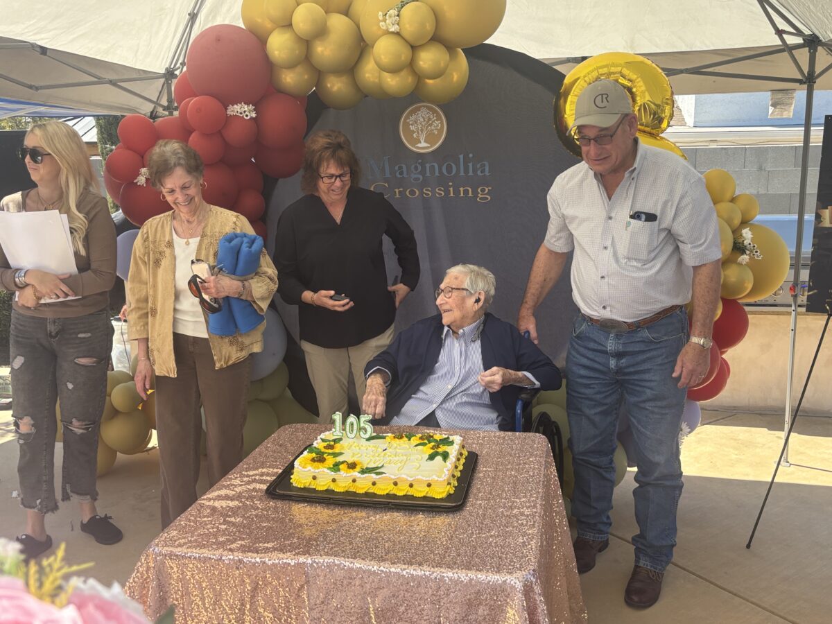 Woman celebrating birthday