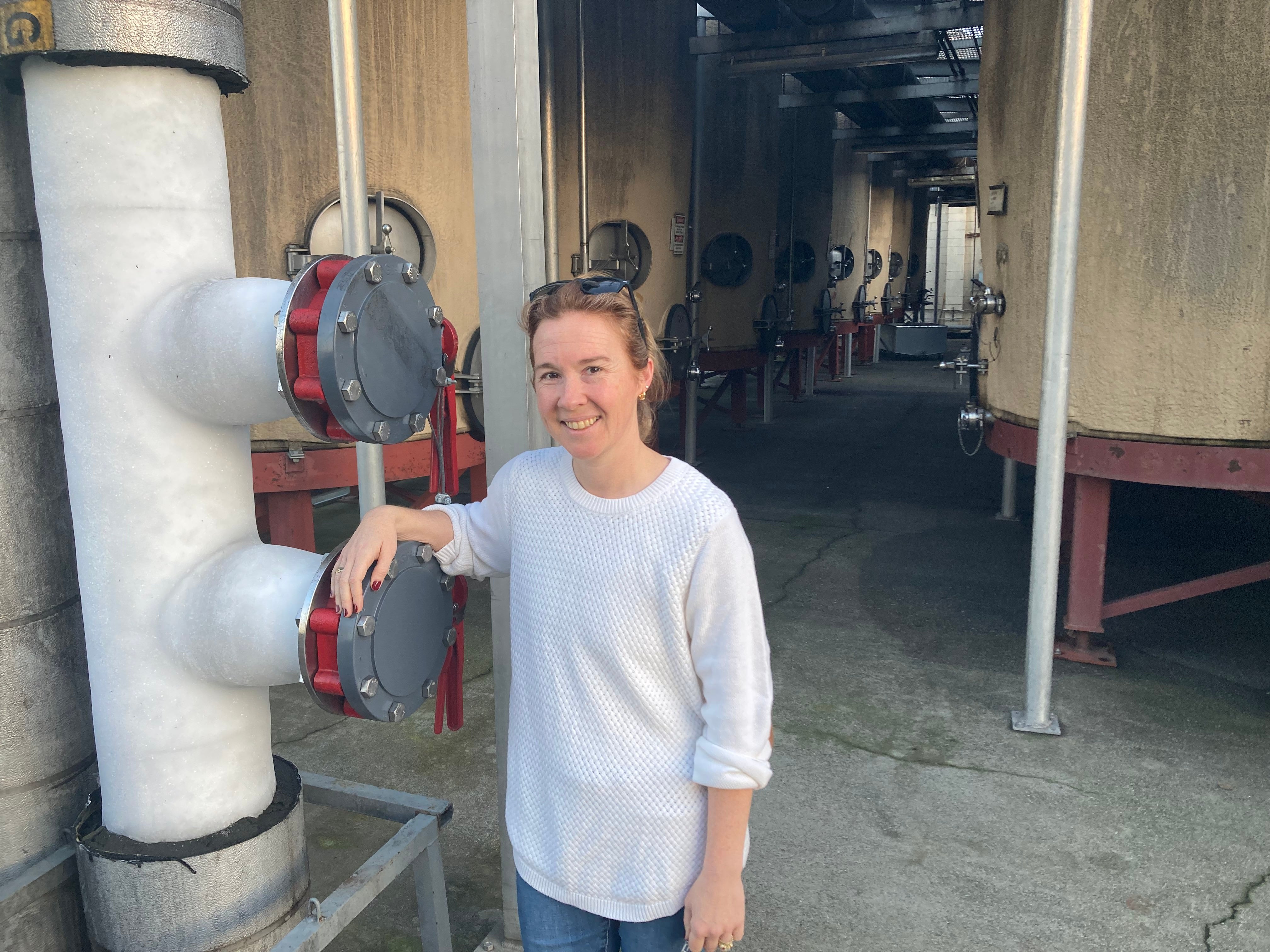 Kendall Hoxsey-Onysko, seen here at her Yount Mill Vineyards headquarters in Napa County, says increased beverage choices and a lack of support from the California government have sown the seeds of the wine industry's current crisis
