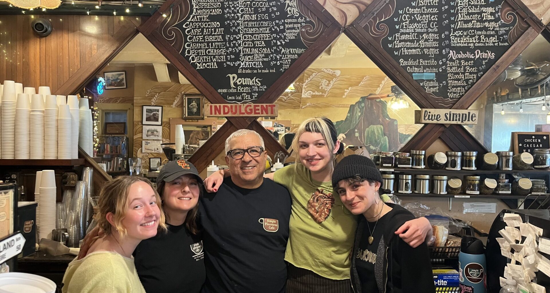 Complex characters at Simple Pleasures