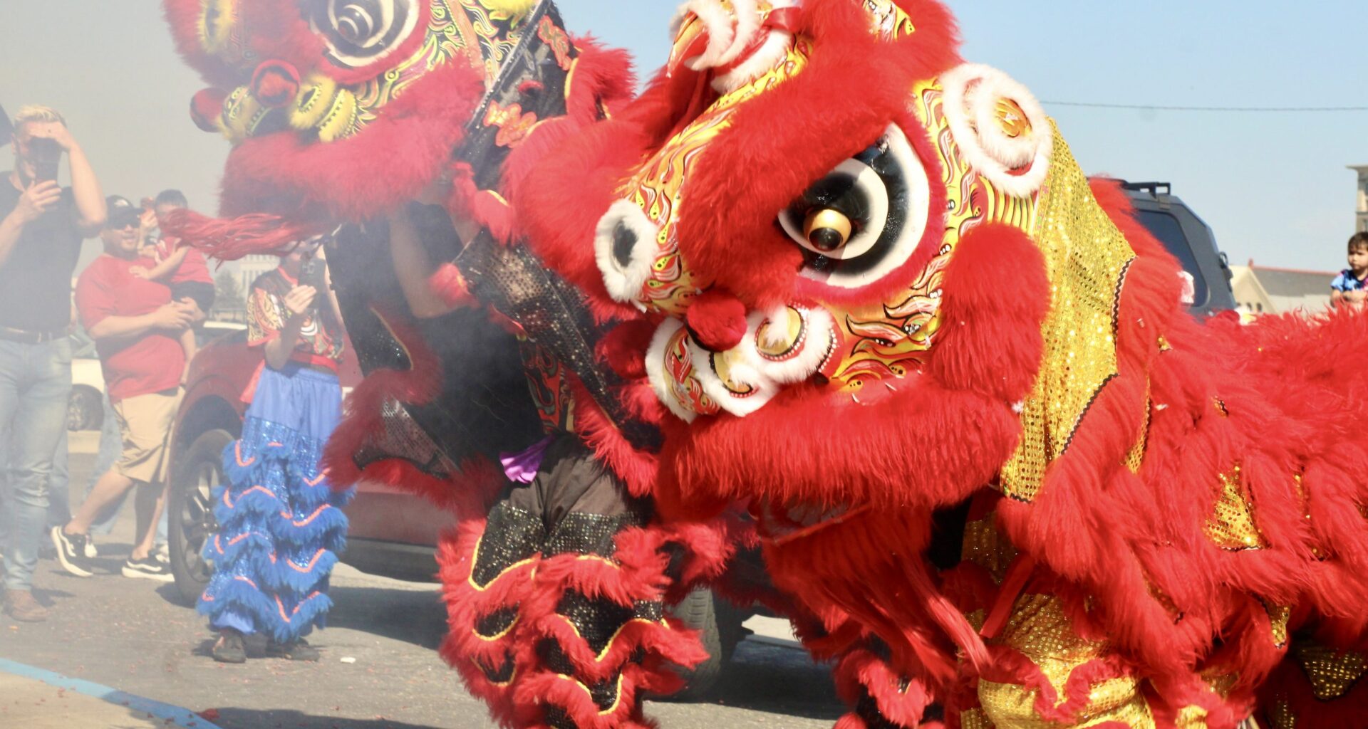 Chinese New Year celebration with the Lion Dancers in Fresno