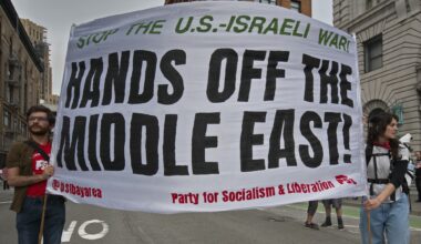 SF protests against war on Iran draw cries to "Send Barron'