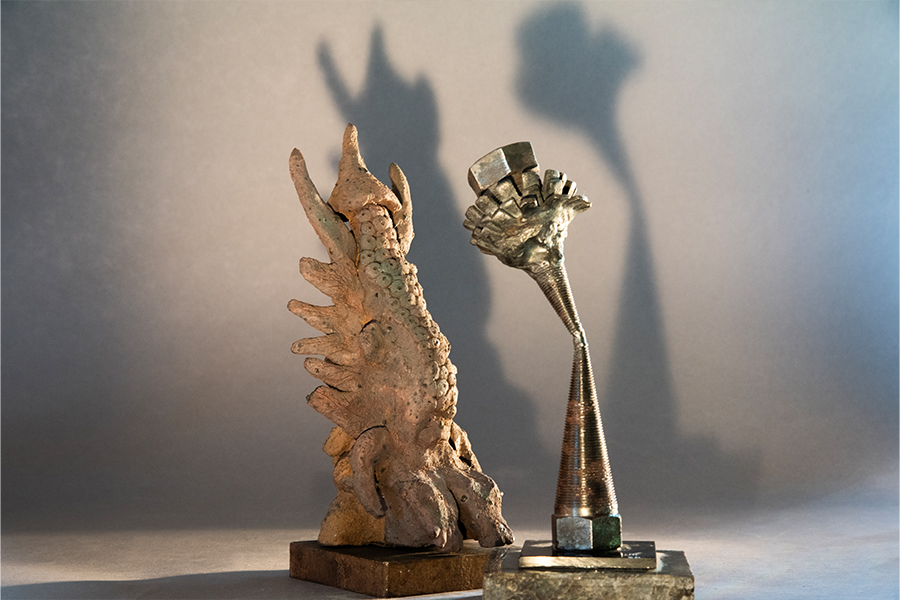 sculptures exhibit at Oceanside Museum of Art