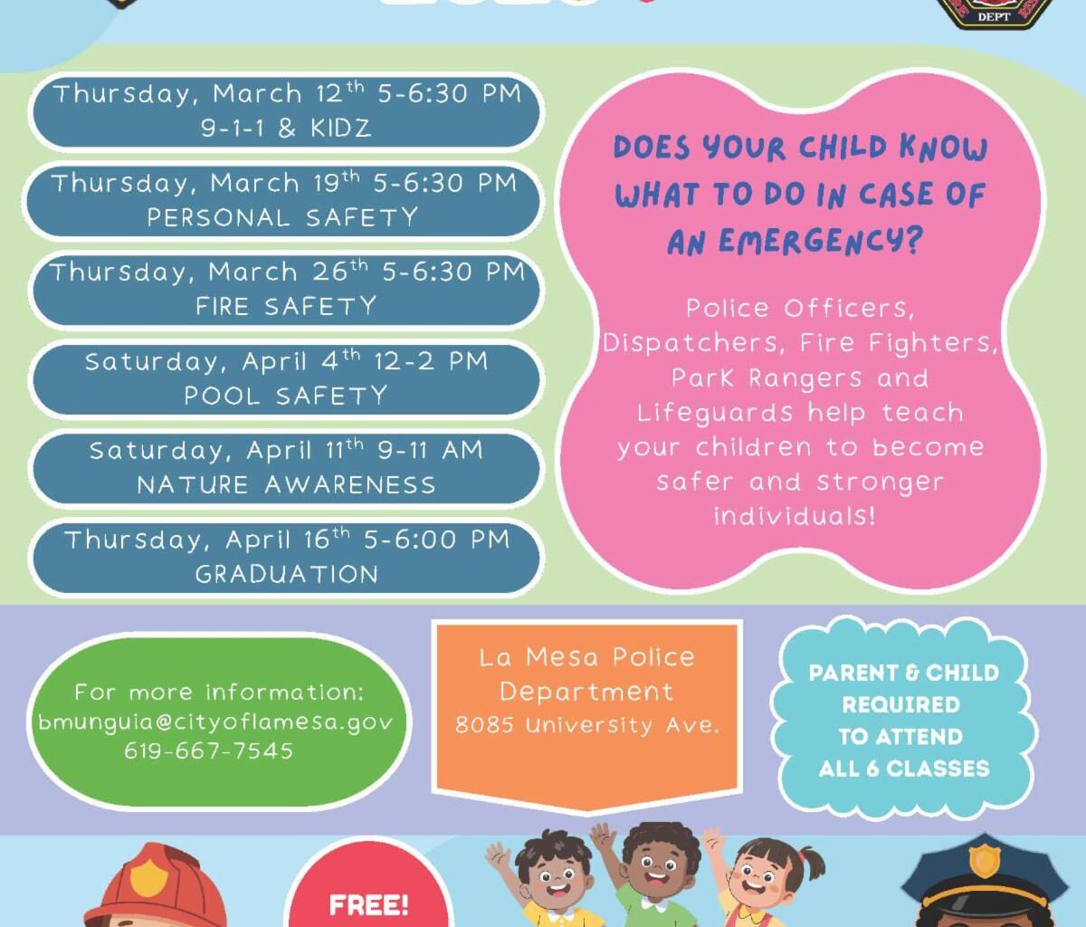 Enrollment for LMPD’s KidzWatch Safety Academy ends on March 6