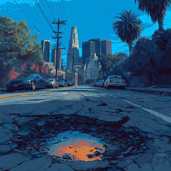 L.A.’s pothole problem is getting worse. The city isn’t equipped to fill them.