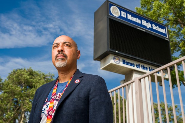 Brian Tabatabai, an ethnic studies teacher at El Monte High School, is seen Friday, March 27, 2026. Tabatabai and other educators are looking at how to reframe how they teach about the Cesar Chavez after the allegations of sexual assault and rape against the late labor leader. (Photo by Leonard Ortiz, Orange County Register/SCNG)