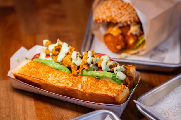 The Dog Haus burger and hot dog chain is continuing its expansion with a new location in San Fernando that's also offering a look at the chain's new menu. (Photo by Eddie Rangel)