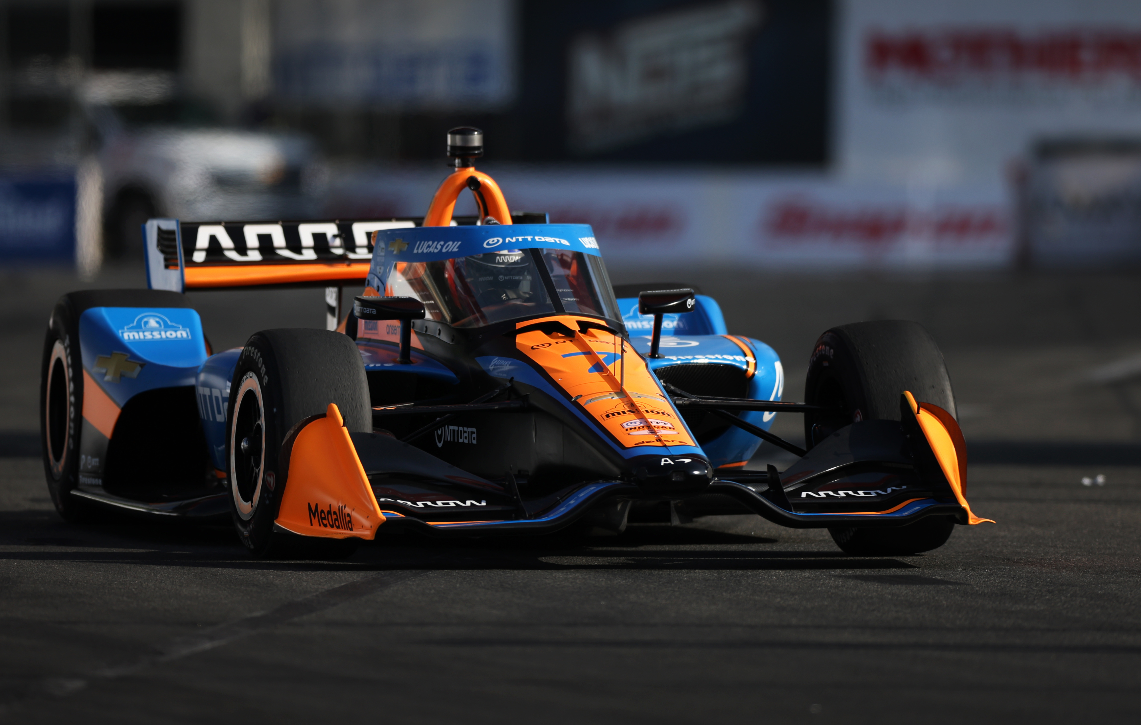 Alexander Rossi in the Arrow McLaren (7) NTT IndyCar during...