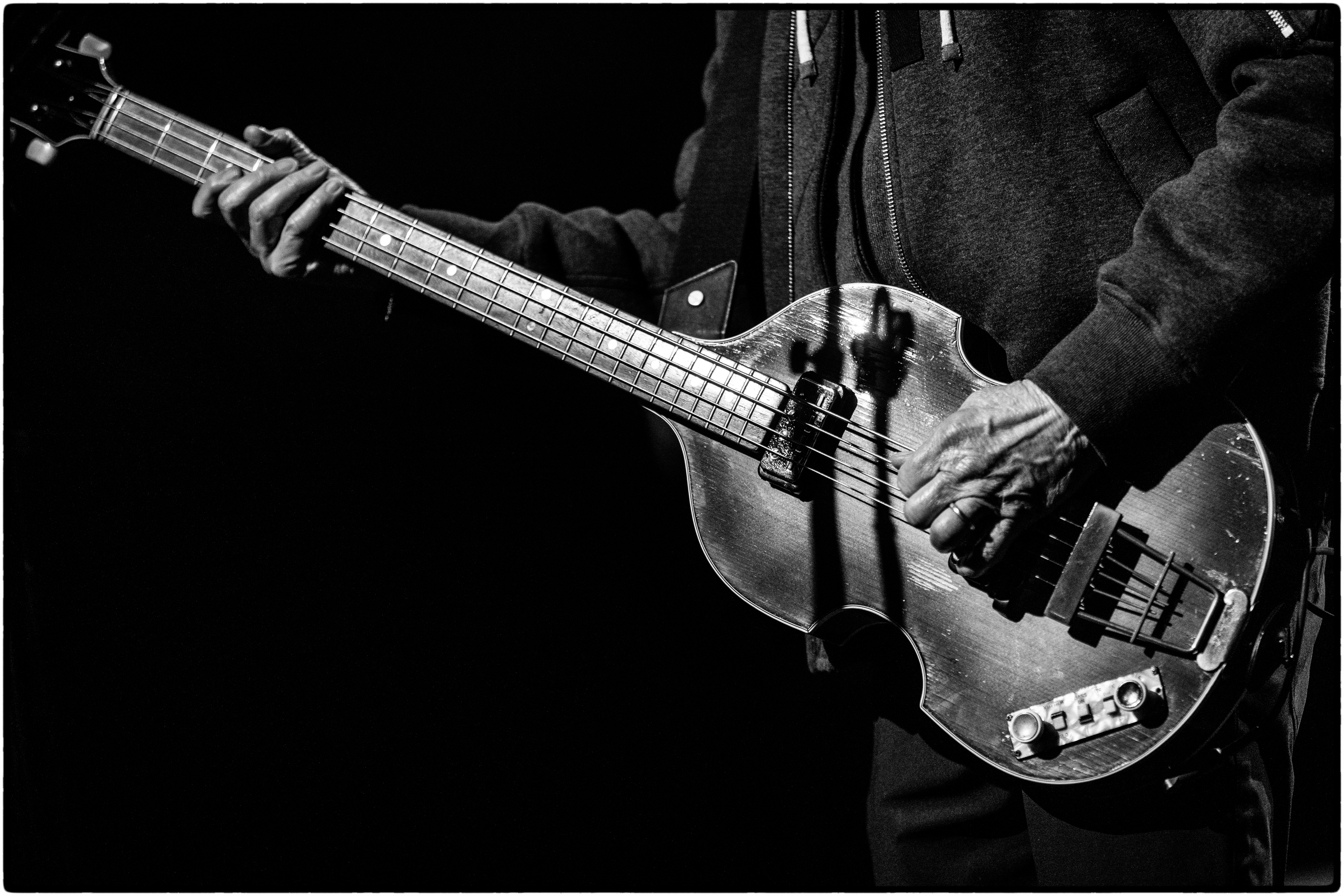 Paul McCartney, seen here during soundcheck, played the first of...