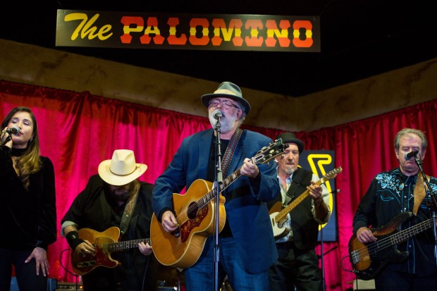 Jade Jackson and Jack Tempchin perform with the Palomino Riders during a one night reunion of The Palomino, L.A.'s most legendary live country music venue, on Monday, October 8, 2018 at the North Hollywood site of the former club. The concert was a benefit for the Valley Relics Museum. (Photo by Sarah Reingewirtz, Pasadena Star-News/SCNG)