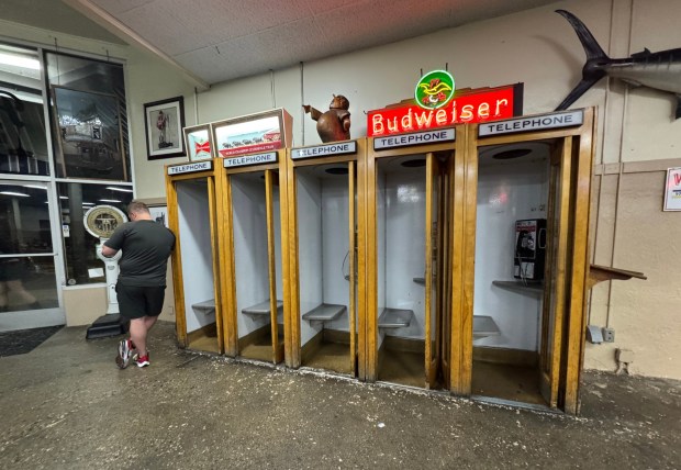 Philippe the Original just announced that they will be removing the sawdust from its floors. The sawdust has been part of the decor of the more than century-old restaurant since it opened in 1908. (Photo by Keith Birmingham, Orange County Register/ SCNG)