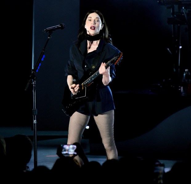 St. Vincent performs at the Greek Theater on Friday, Aug. 16, 2024. ..(Photo by Axel Koester, Contributing Photographer)