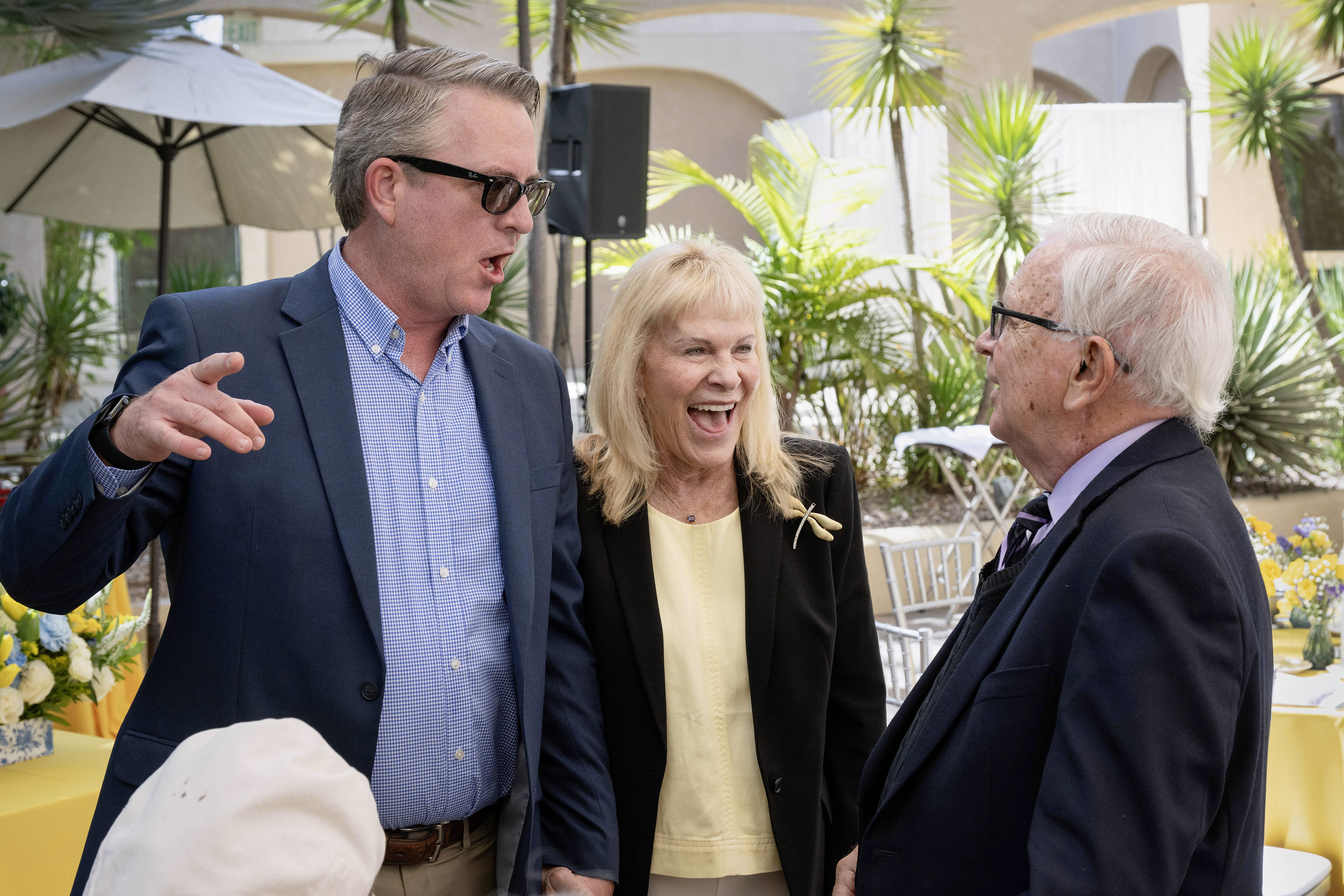 From right, The Press-Telegramâs Rich Archbold, Gina Rushing Maguire and...
