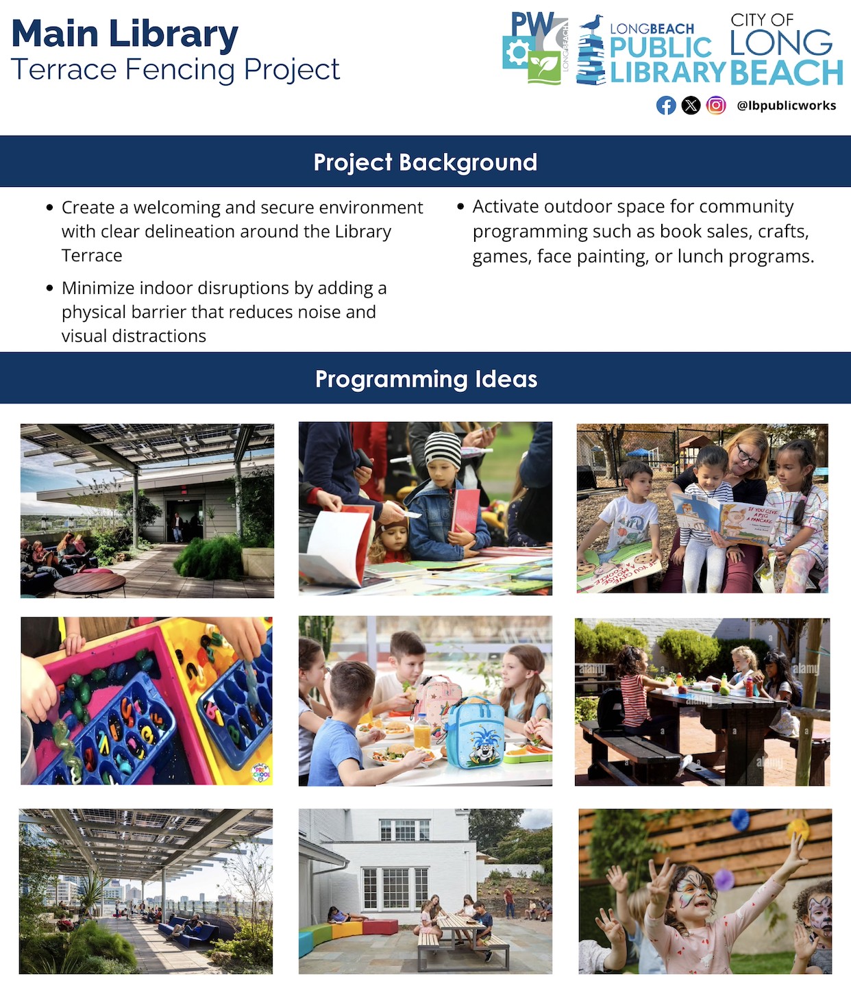 Long Beach is building a new fencing around Billie Jean...