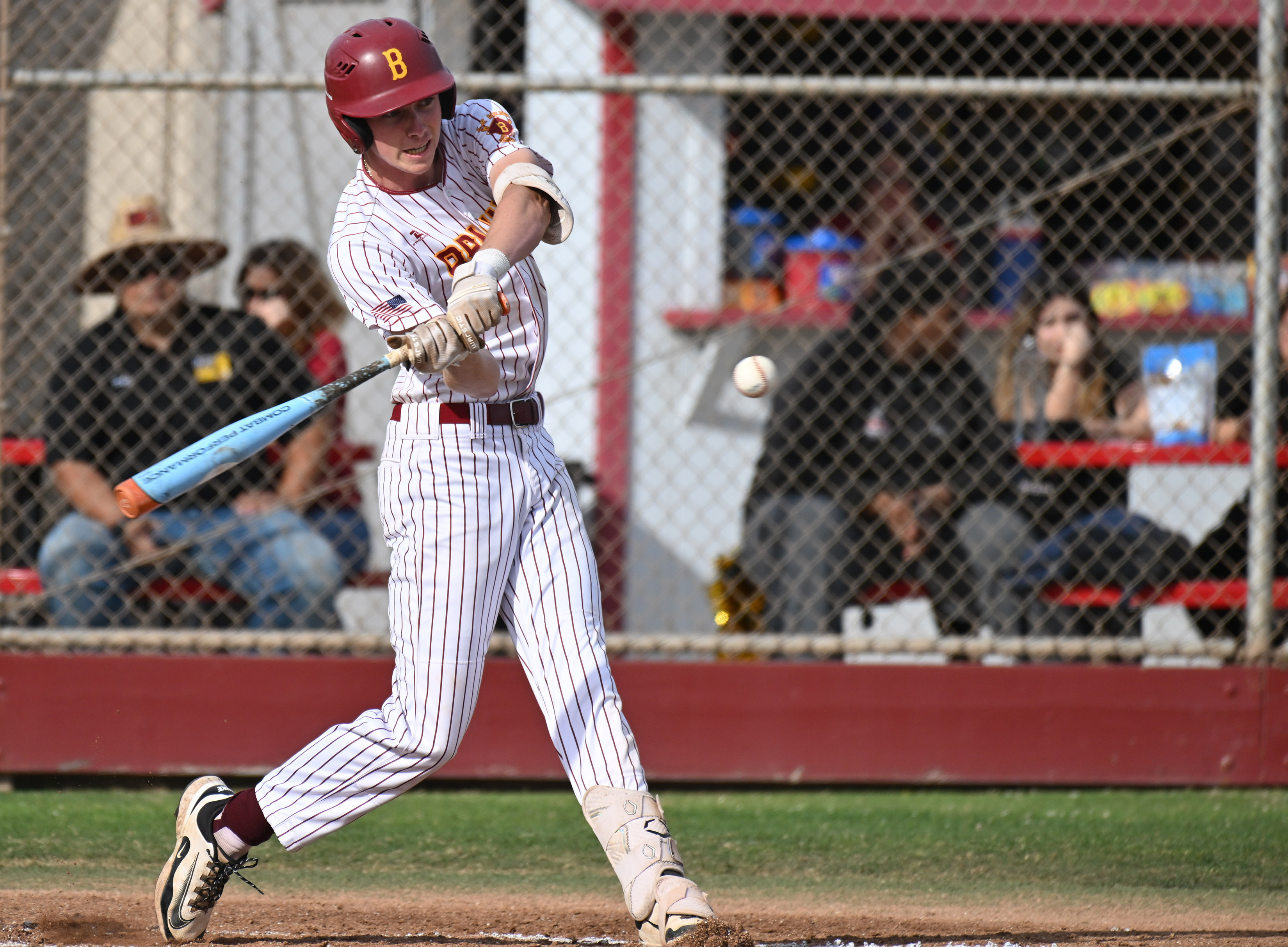 James Mirabile hits for Wilson against Cabrillo during opening day...