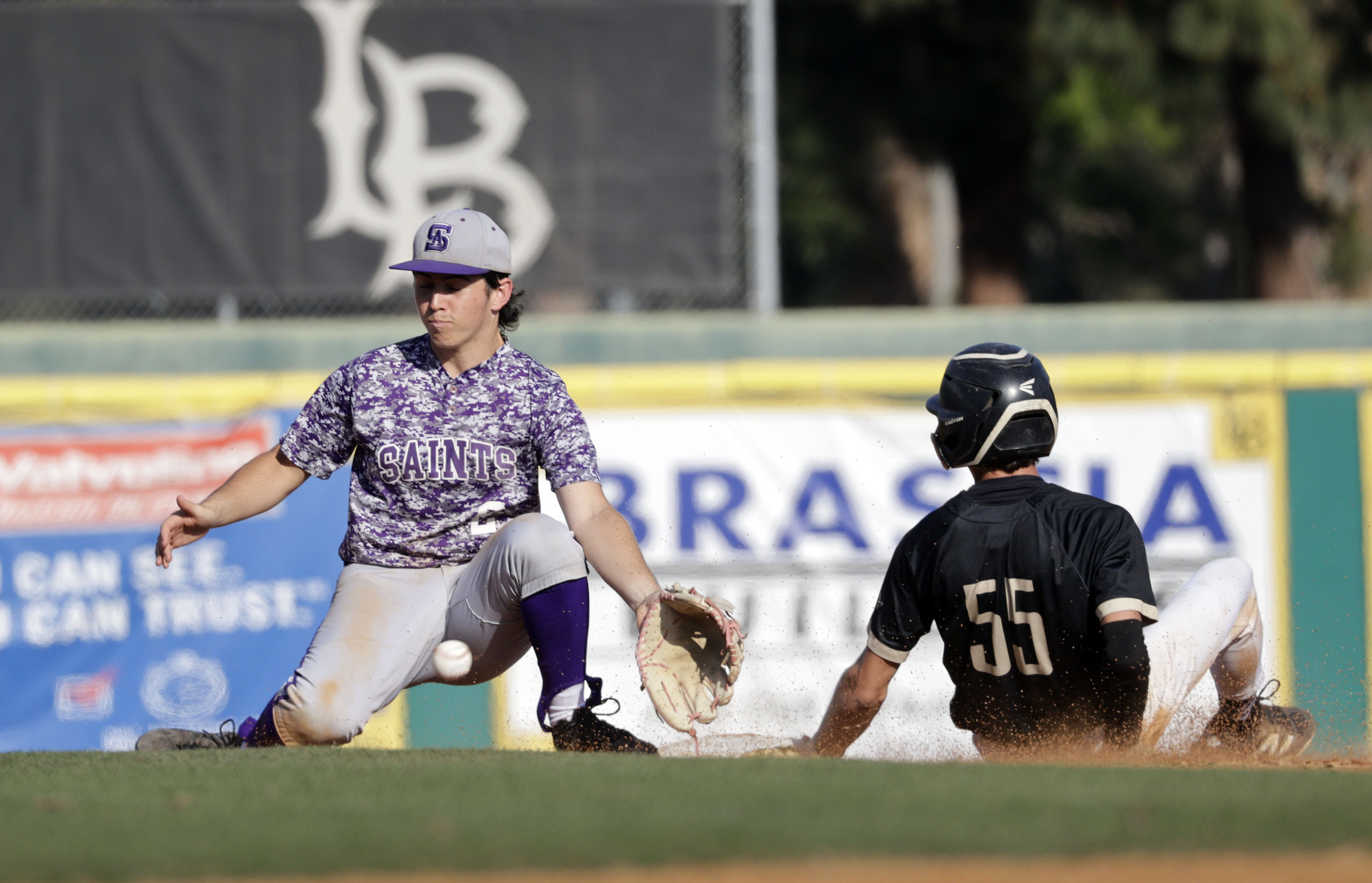 St. Anthony’s Nick Galluccio (2) waits for the ball as...