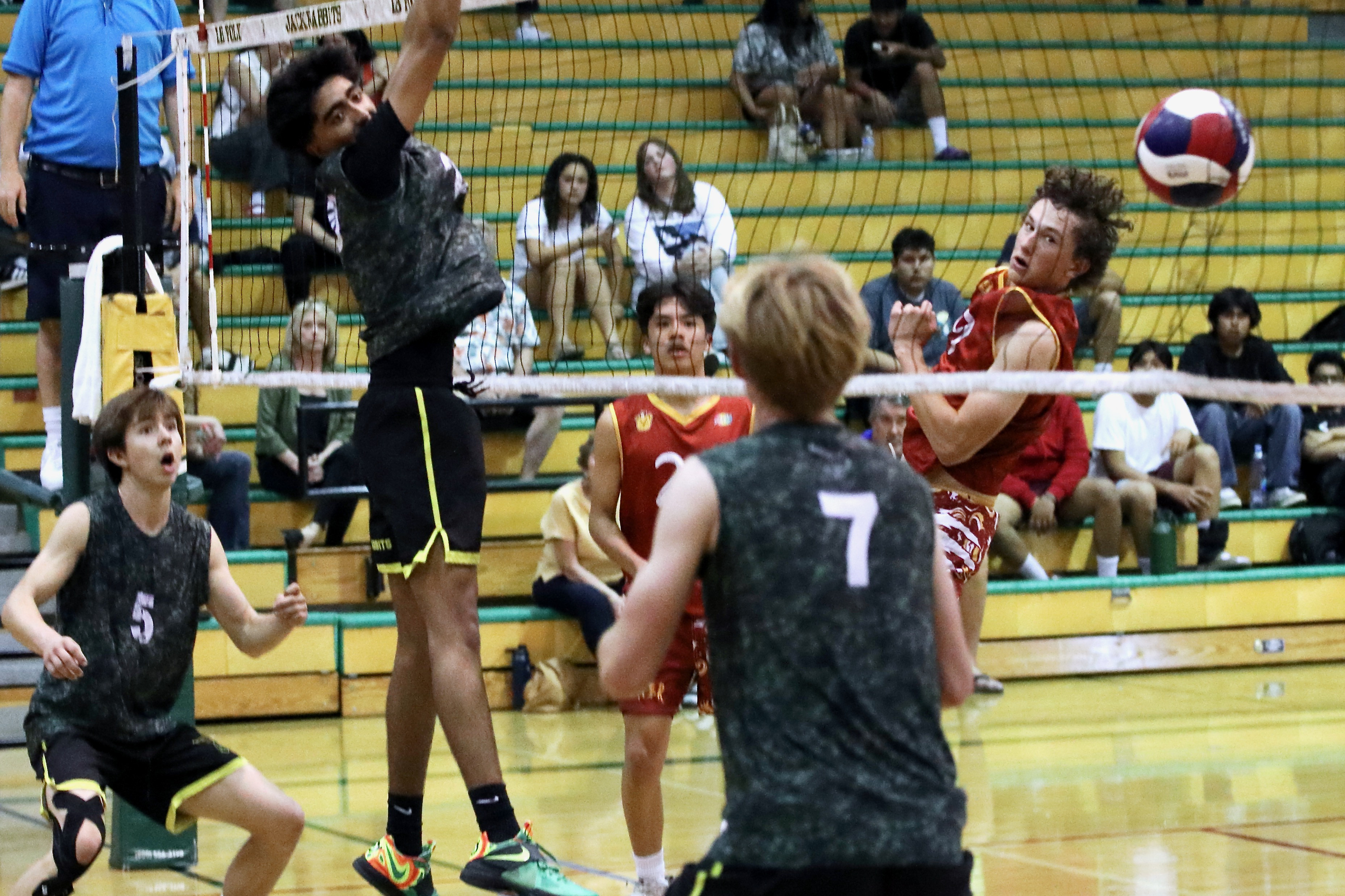 Wilsonâs Merrick Evans watches his hit sail past the Long...