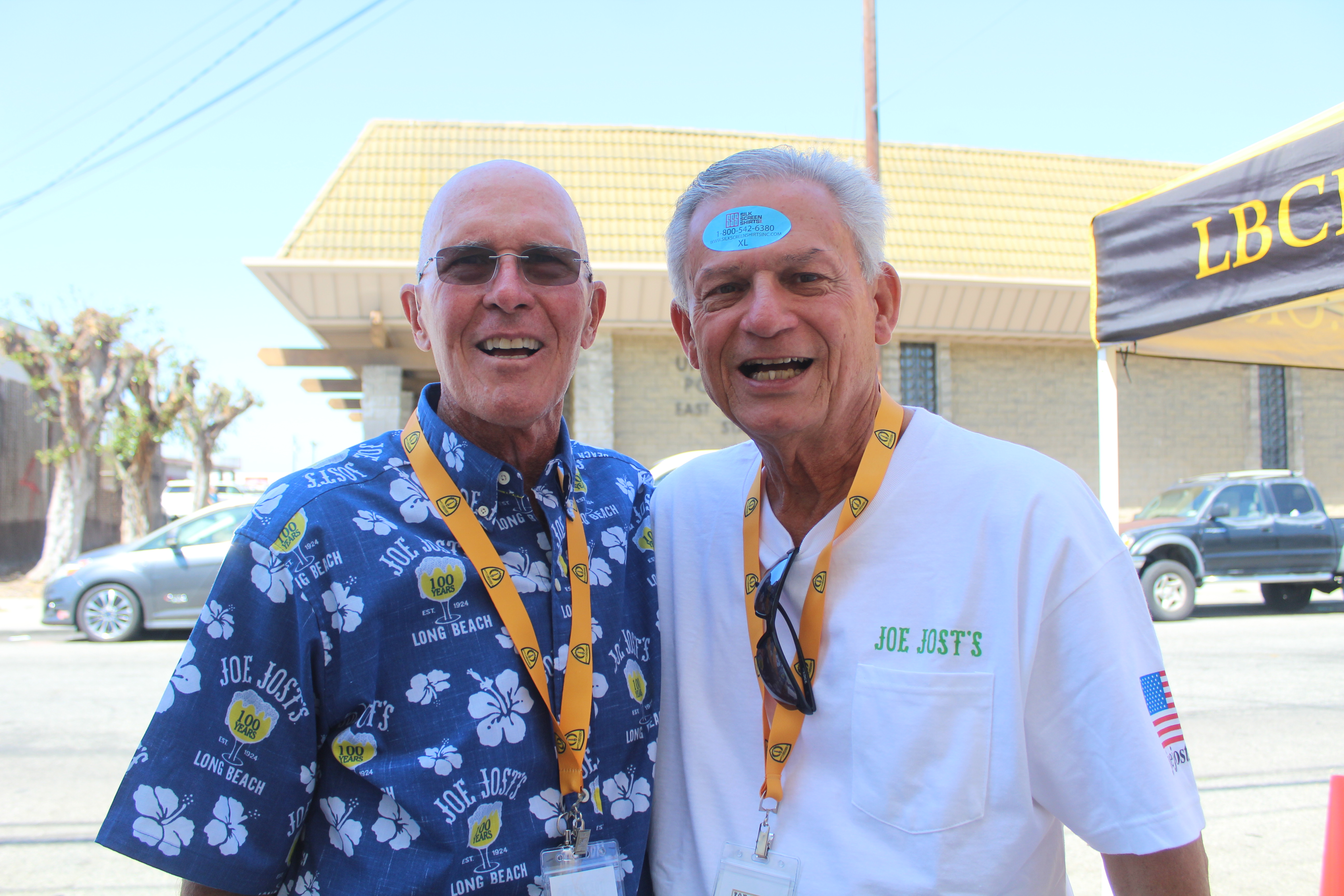 (L-R) Ken Buck, owner of Joe Jost’s, and Dan Gooch...
