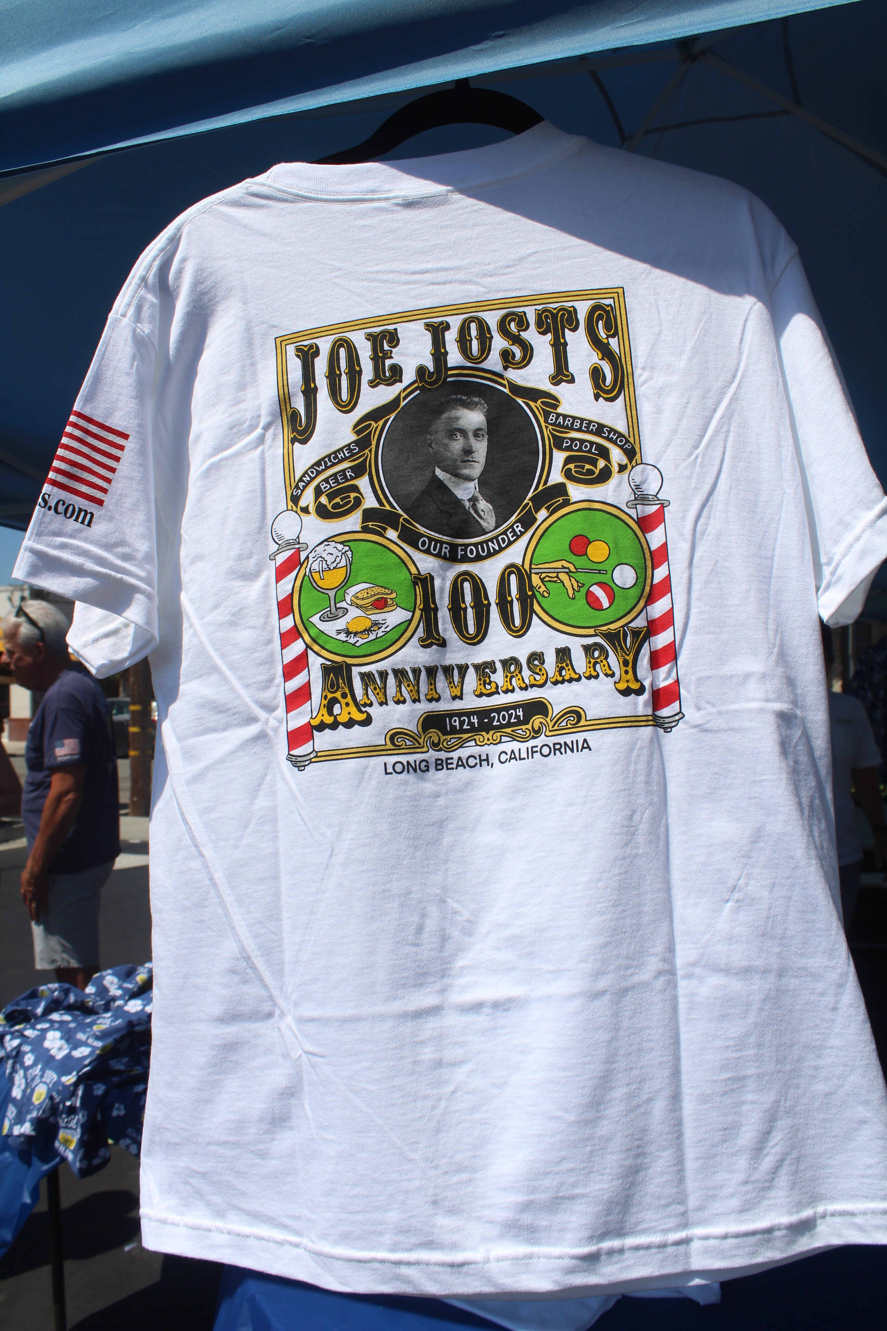 Special Joe Jost’s T-Shirts were bring sold at the 100th...
