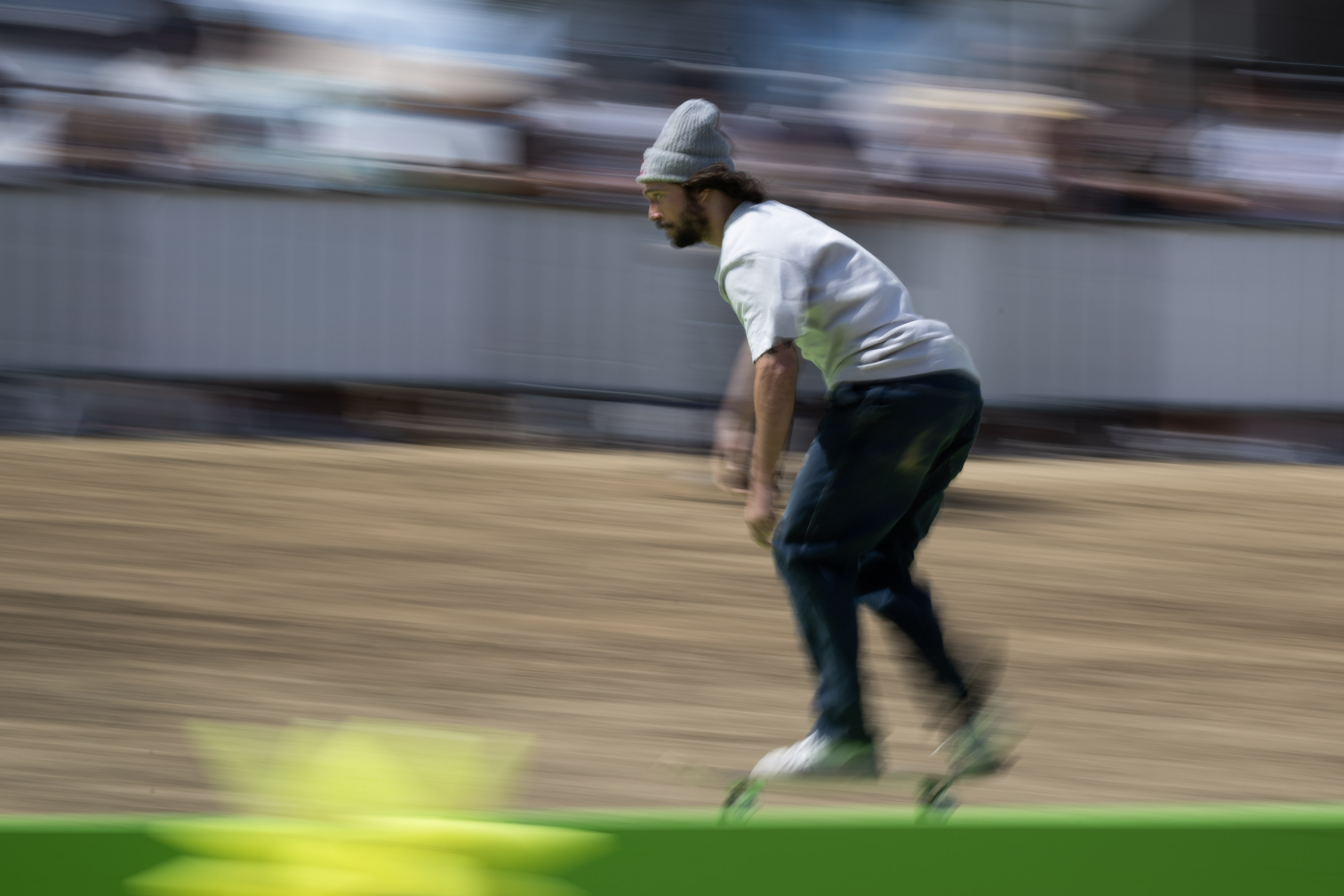 Torey Pudwill races against the clock during the KASSO Fest...