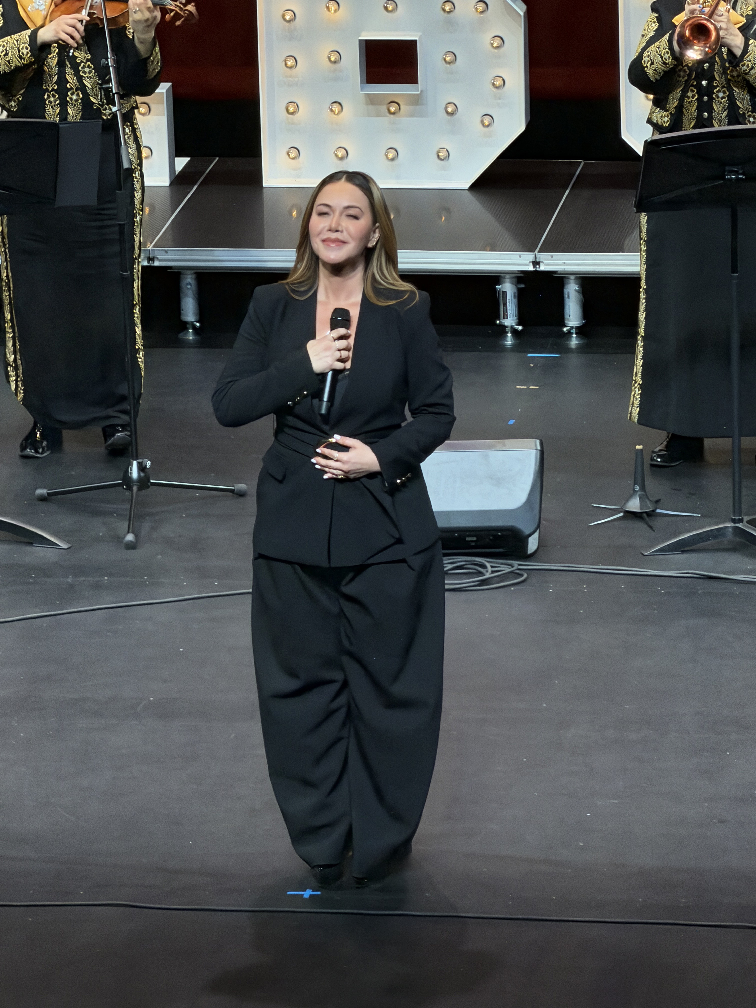 The late Jenni Riveras daughter Chiquis Rivera sings a song...