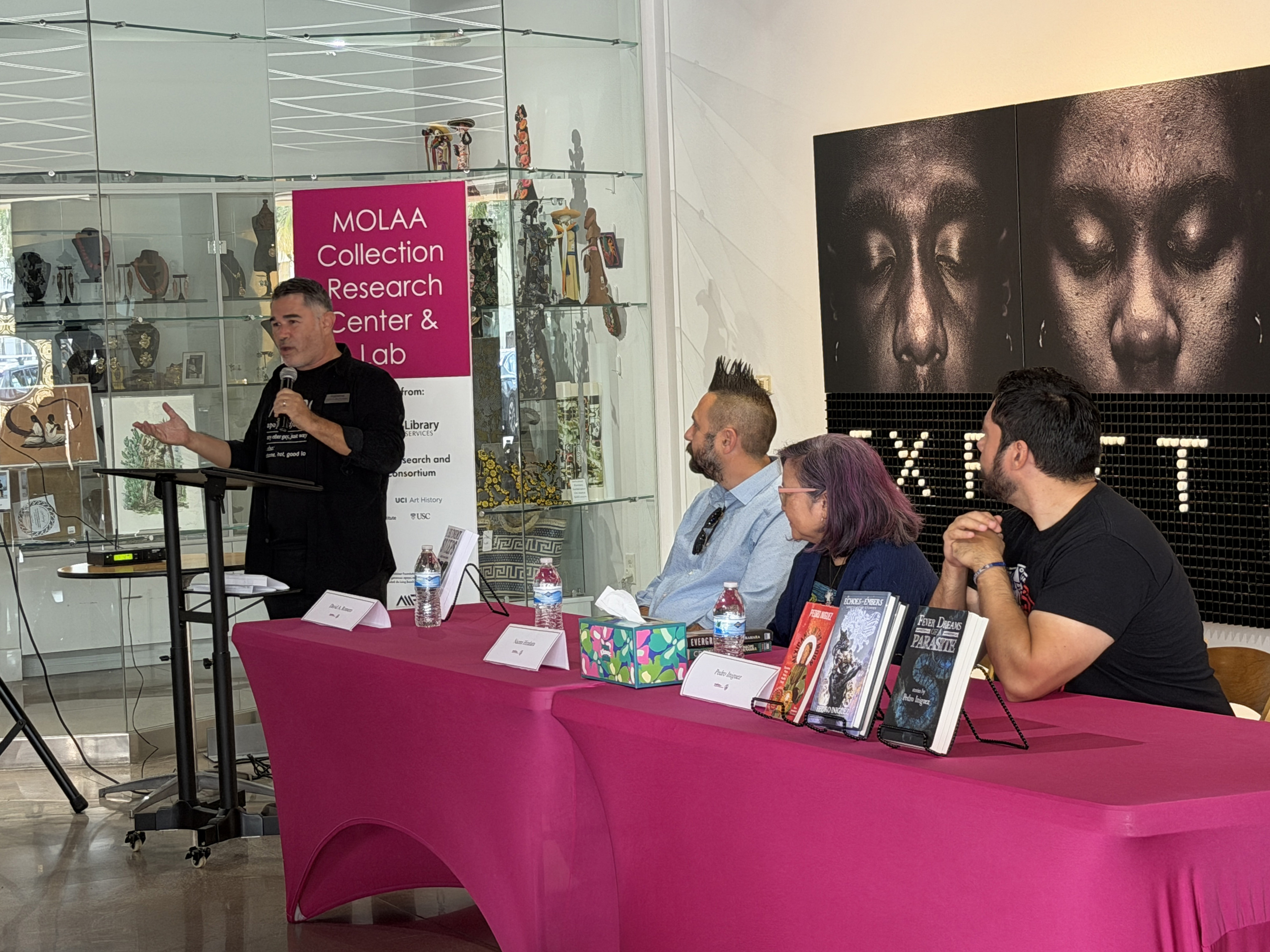 Matt Sedillo, moderator for the new book release from El...