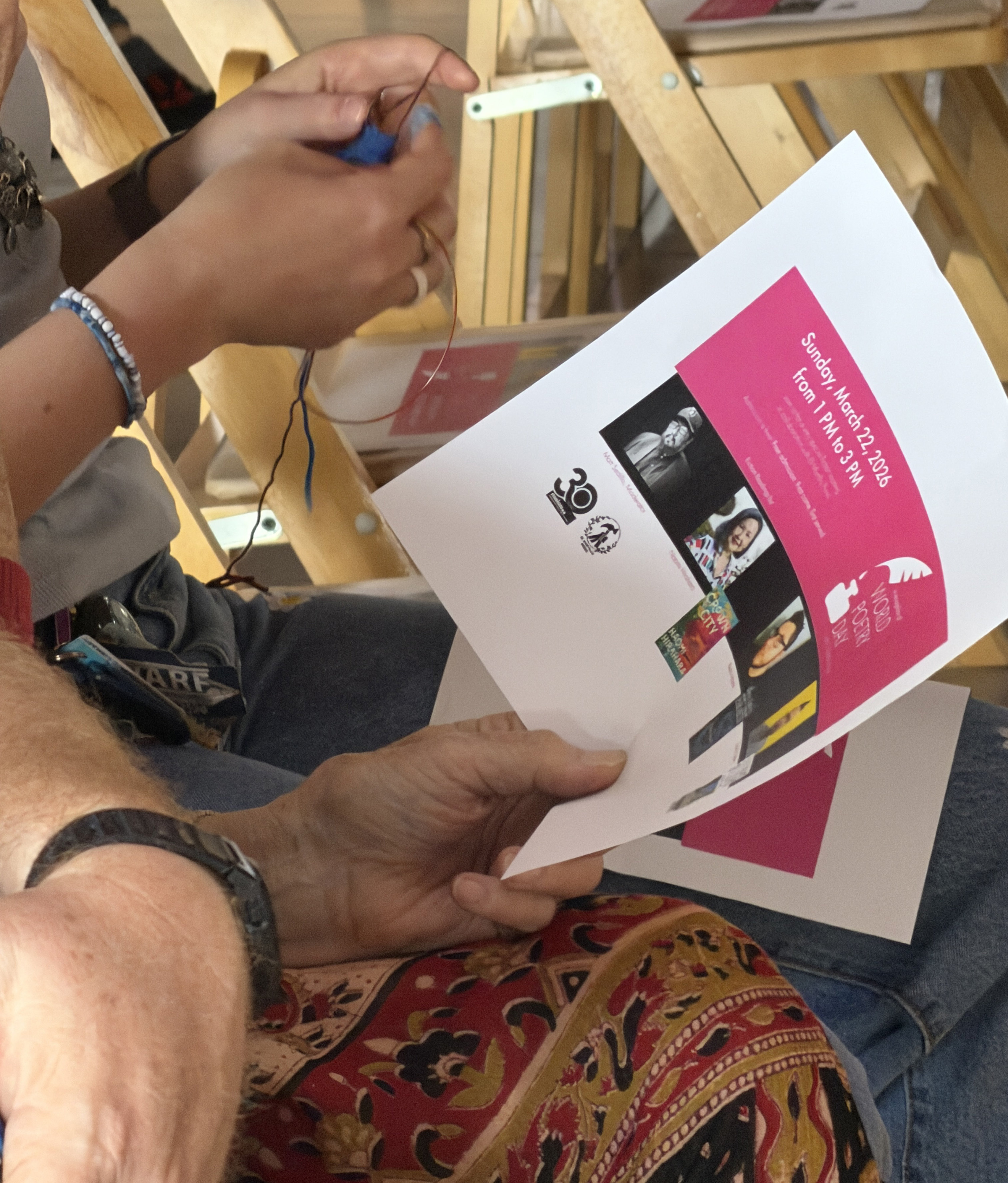 An audience memeber at the new book releases from El...