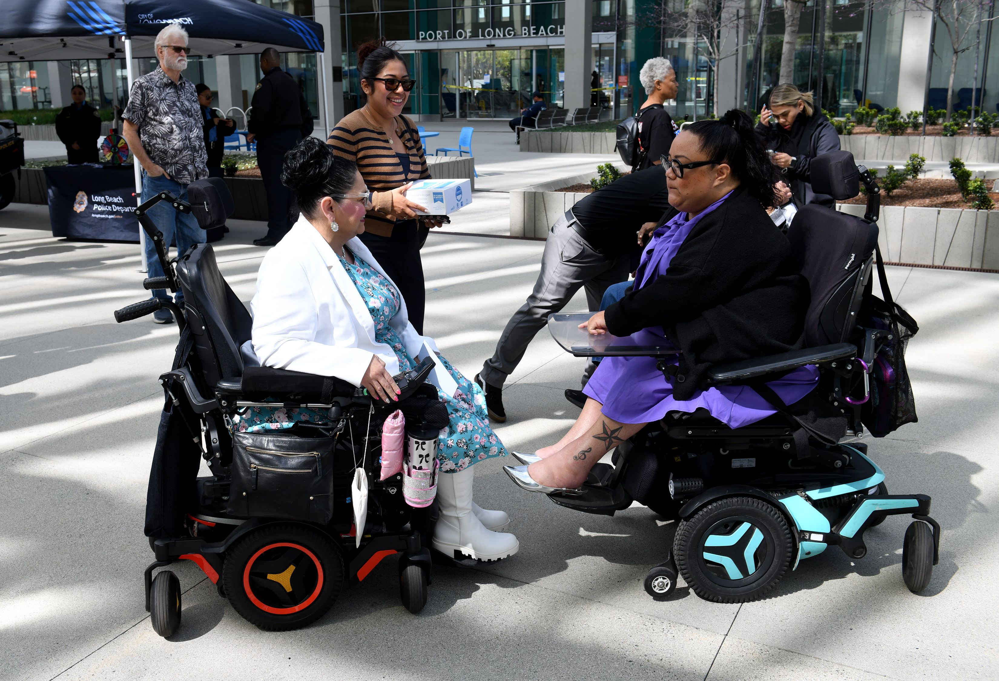 City Councilwoman Mary Zendejas hangs out with Jennifer Kumiyama during...