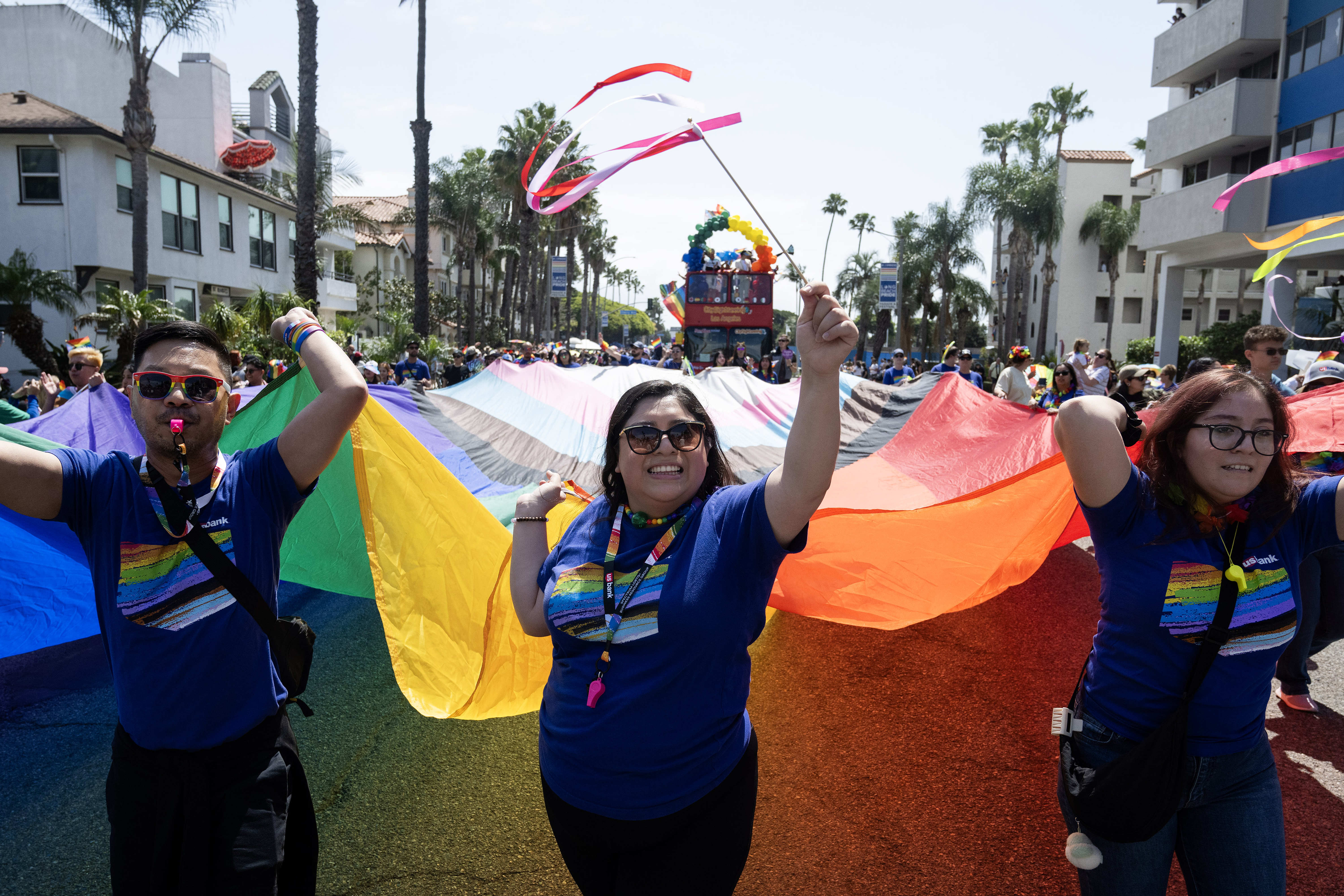 Members of U.S. Bank participate in the 42nd annual Long...