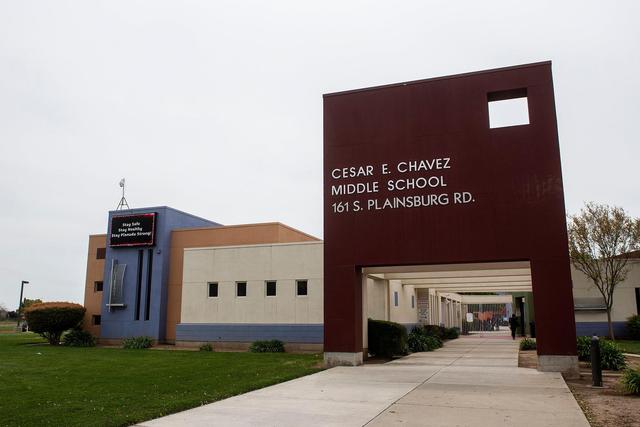 Cesar E. Chavez Middle School in Planada in 2023. 