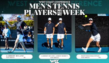 San Diego Sweeps Men's Tennis Player Of The Week Awards
