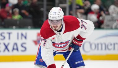 Canadiens' Kirby Dach exits vs. Ducks after high hit