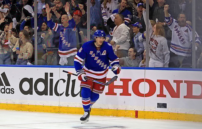 NHL: Stanley Cup Playoffs-Carolina Hurricanes at New York Rangers