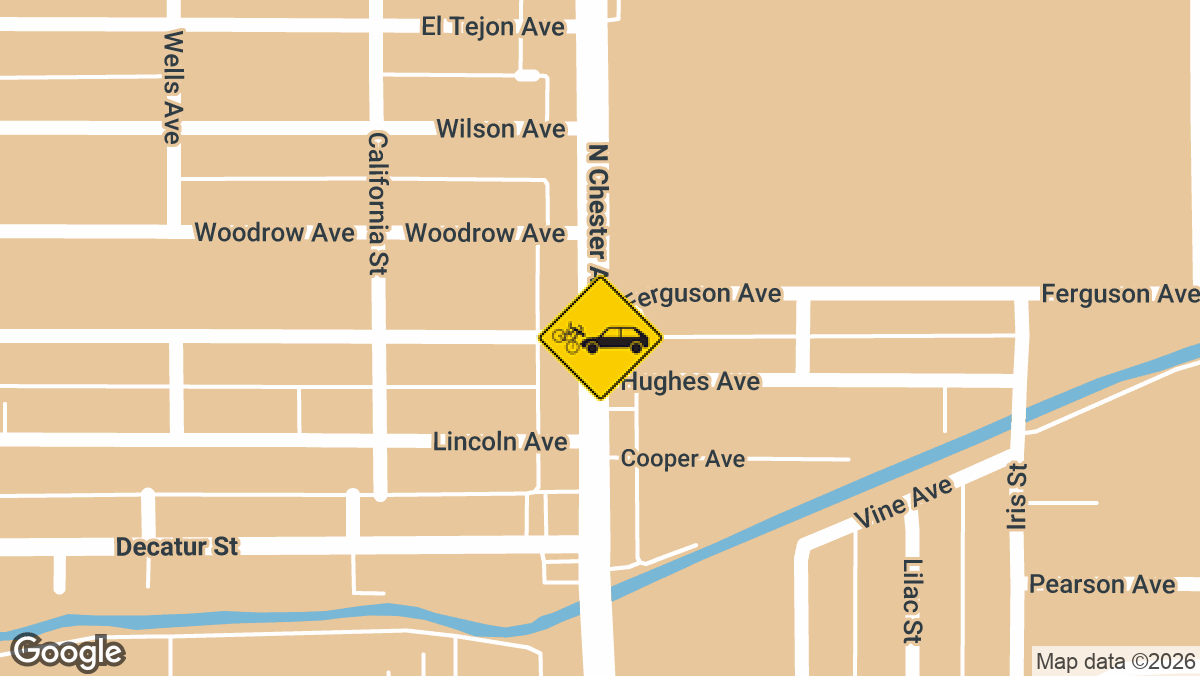 Bakersfield, CA – Bicyclist Hurt in Collision with Sedan on N Chester Ave