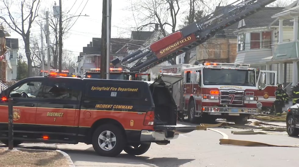 Emergency crews were called to the scene around 3 p.m. Monday