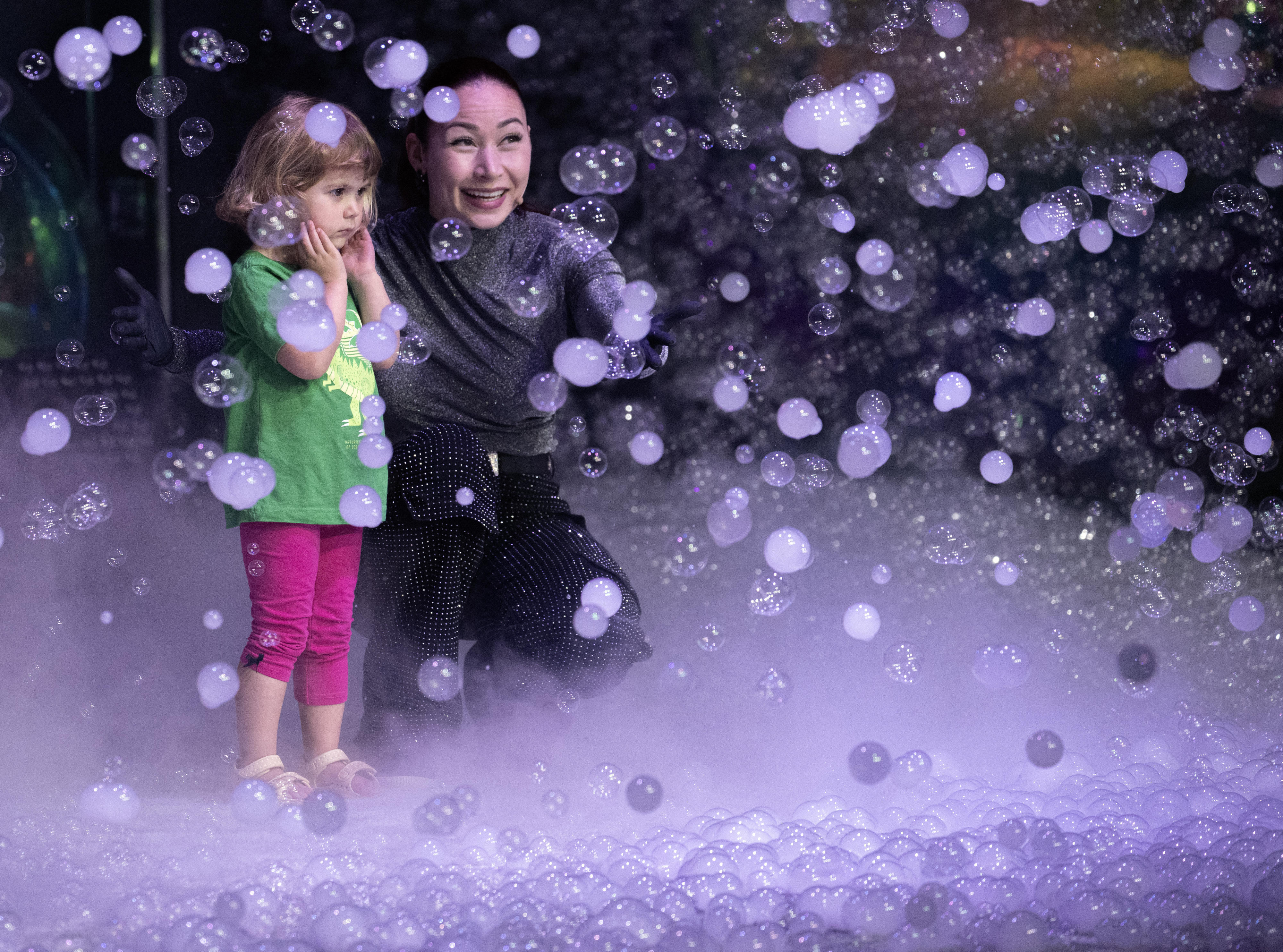 Bubblefest returns to Discovery Cube Orange County where Melody Yang...