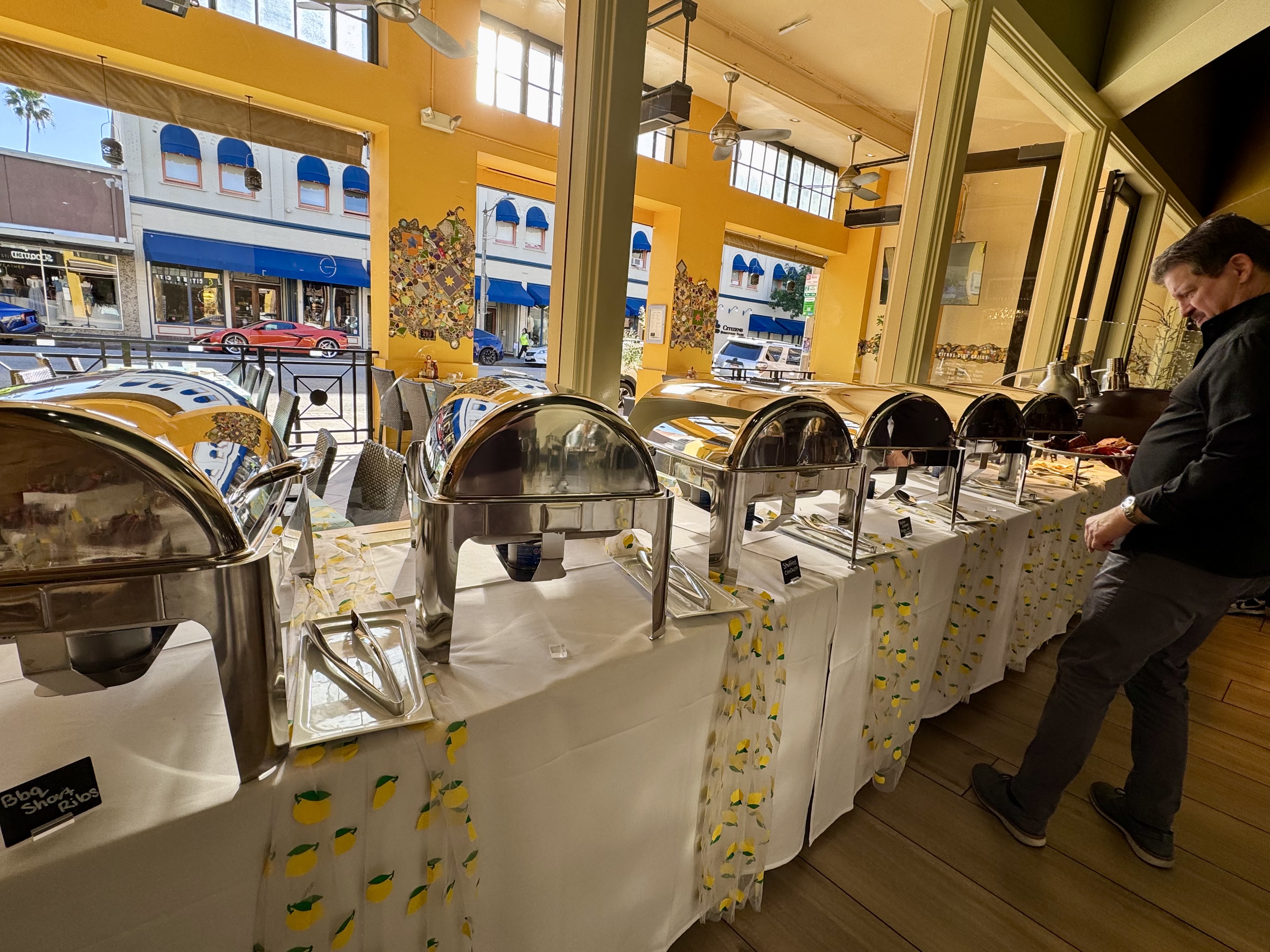 Citrus City Grille in Orange offers a Sunday brunch buffet....