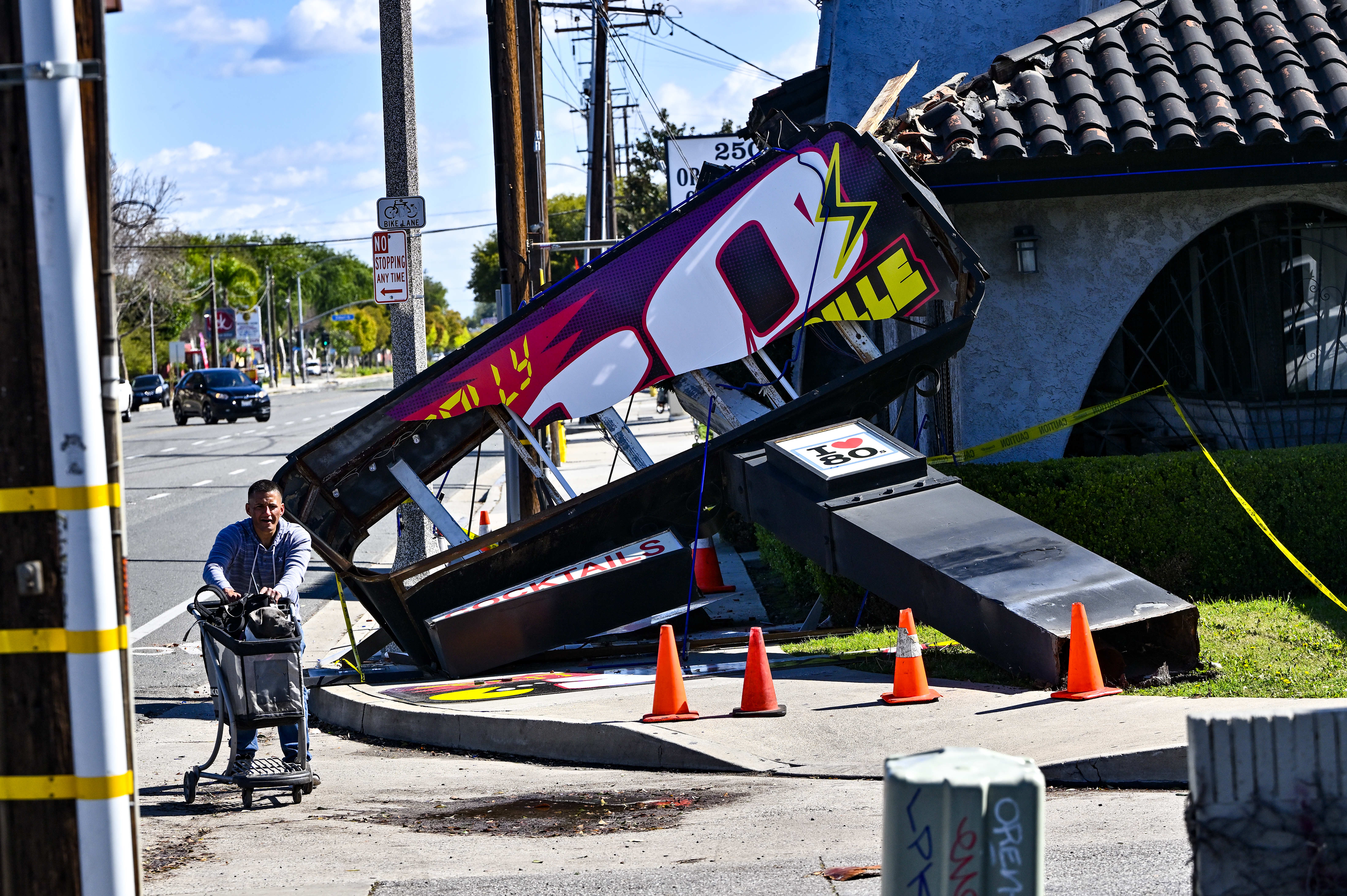 The main sign at Totally 80’s Bar & Grilleâ on...