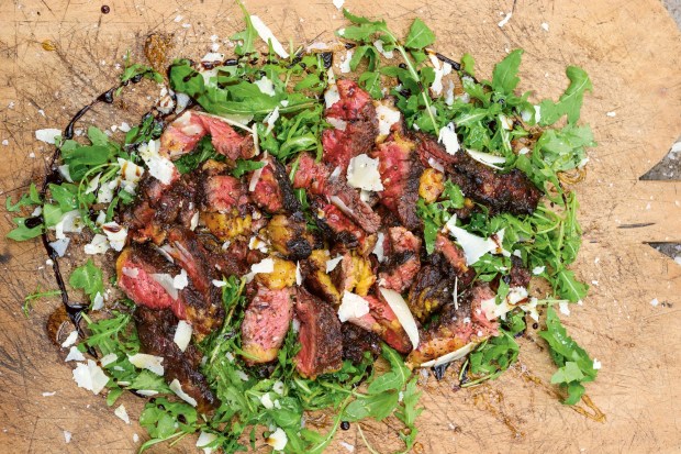 Ribeye tagliata as prepared by Genevieve Taylor who will make a guest chef appearance at Heritage Barbecue in San Juan Capistrano. (Photo by Jason Ingram, courtesy of Genevieve Taylor)