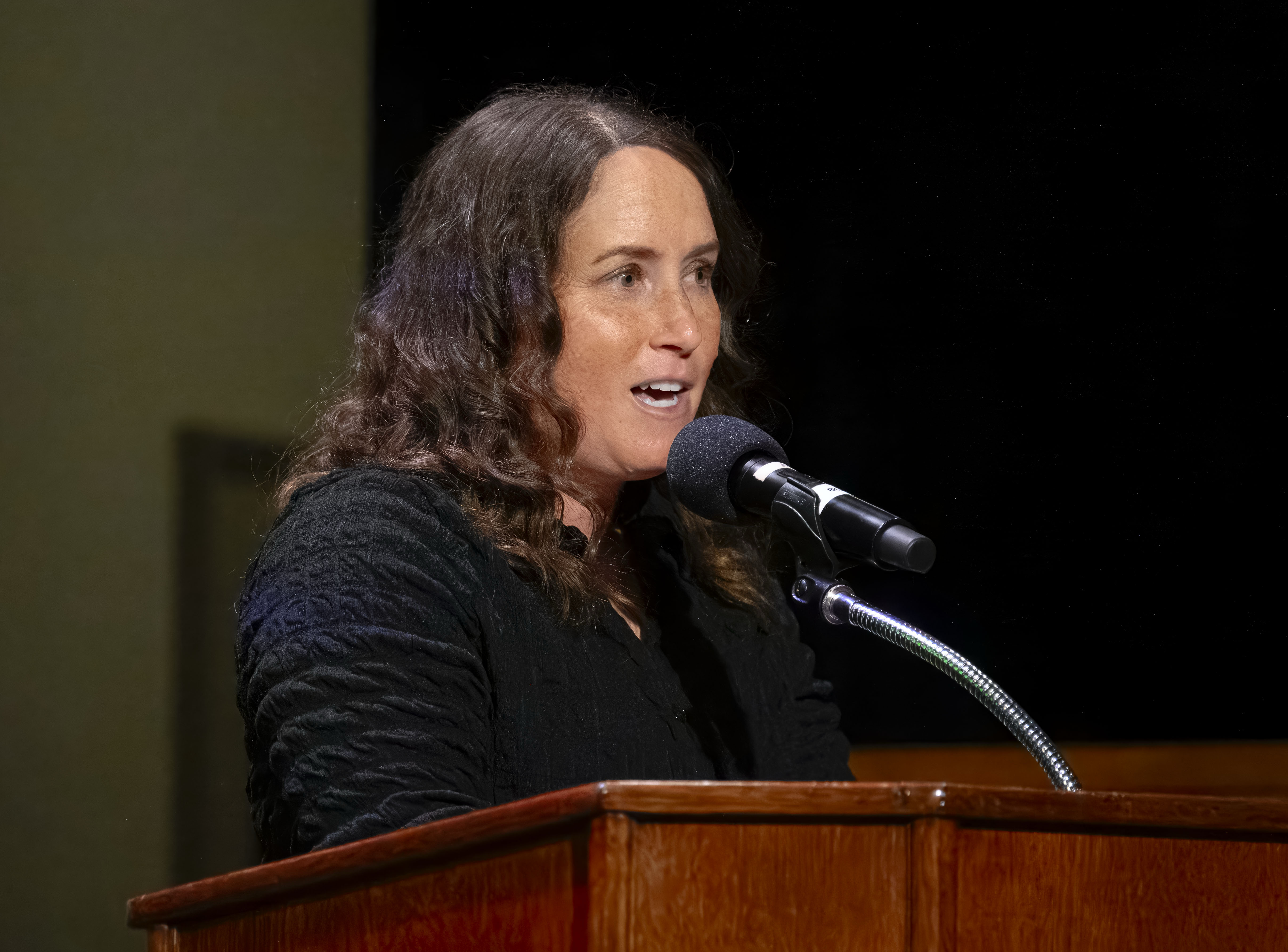 Keynote speaker Catie Chase, young alumni program manager at Sage...